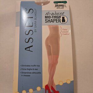 Assets by Sara Blakely Hi-Waist Mid Thigh Shaper Size 3 Nude NWT
